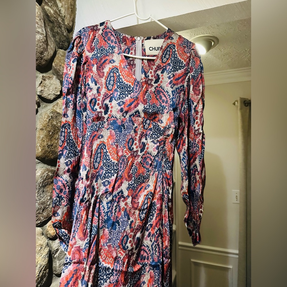 Chufy $500 Lucas Maxi Dress in Andino Pink Size Small. - Picture 11 of 12